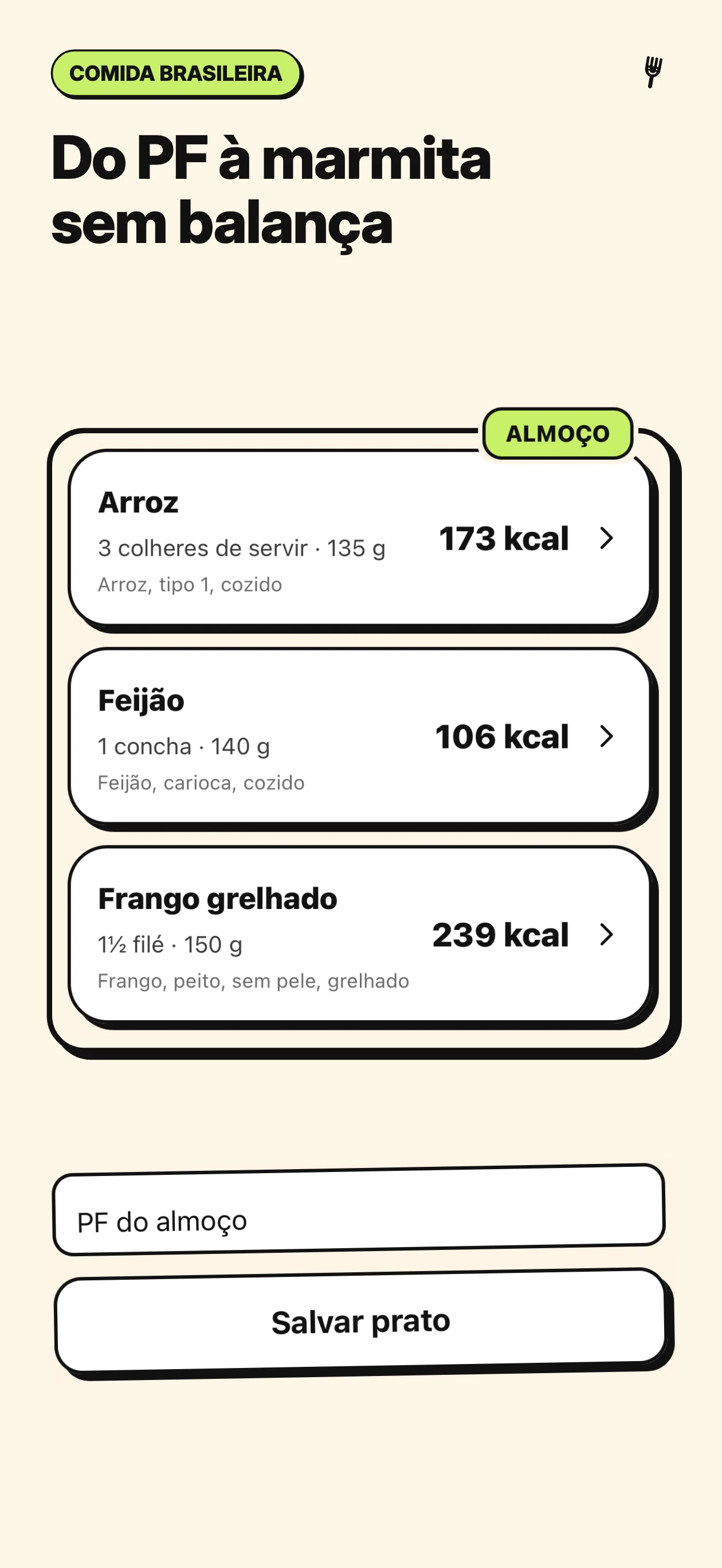 Do PF à marmita sem balança