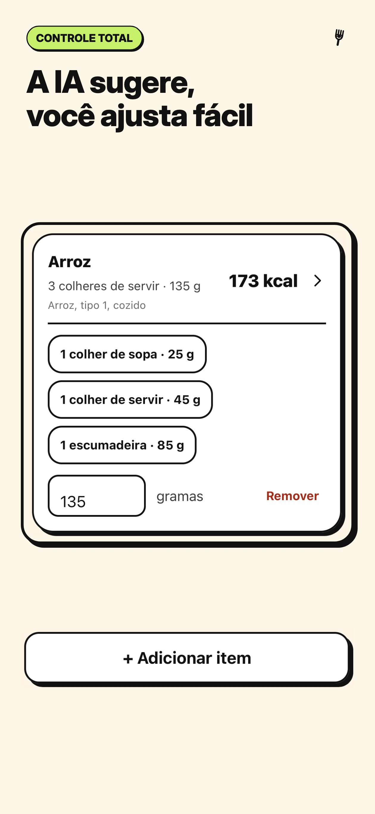 A IA sugere, você ajusta fácil